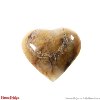 Hematoid Quartz Heart #7 - 2" to 3 1/2"    from The Rock Space