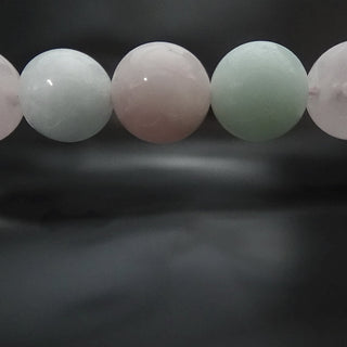 Morganite Colourful - Round Strand 7" - 6mm    from Stonebridge Imports