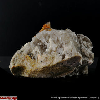 Garnet Spessartine on Smoky Quartz U#4    from The Rock Space