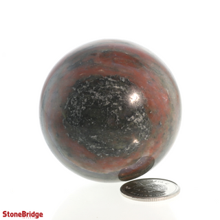 Watermelon Jasper Sphere - Extra Small #3 - 2"    from The Rock Space