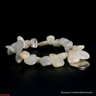 Moonstone Tumbled Offset Bracelet    from The Rock Space