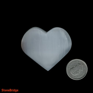 Selenite Heart #2 - 1" to 2"    from The Rock Space