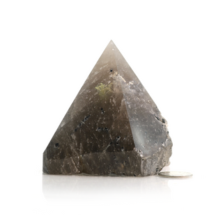 Tourmalinated Quartz Cut Base, Polished Point Tower #3    from The Rock Space