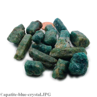 Apatite Blue Crystal - 100g bag (10 to 12 pcs); 3/4" to 1 1/2"    from The Rock Space