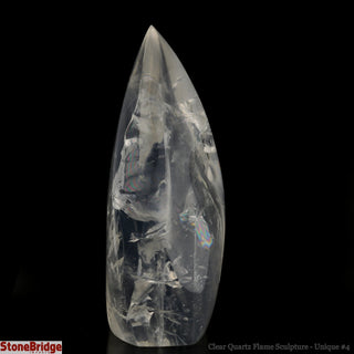 Clear Quartz Flame Sculpture U#4 - 6"    from The Rock Space