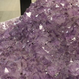 Selene Amethyst Geode Cluster Table - Polished Edge U#2 from Stonebridge Imports