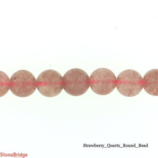 Strawberry Quartz - Round Strand 15" - 8mm    from The Rock Space