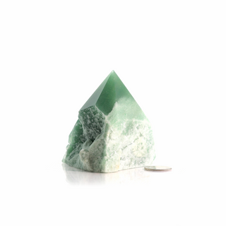 Bi-Green Aventurine Cut Base, Polished Point Tower #3    from The Rock Space