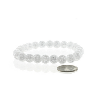 Crackle Quartz Round Bracelet - 8mm    from The Rock Space