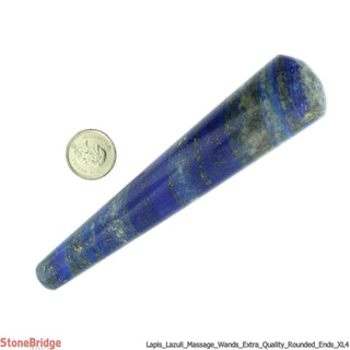 Lapis Lazuli E Rounded Massage Wand - Extra Large #2 - 3 3/4" to 5 1/4"    from The Rock Space