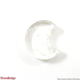 Clear Quartz Moon Cabochon - 3/4"    from The Rock Space