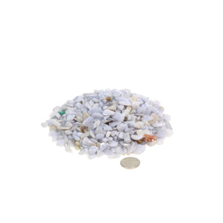 Blue Lace Agate Tiny Tumbled Stones - B Quality from The Rock Space