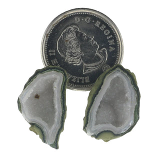 Agate Mini Geode Pair #2 - 15Mm to 20Mm    from The Rock Space