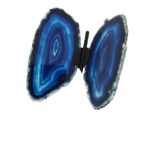 Agate Slice Butterfly With Stand - 8 3/4" x 6"    from The Rock Space