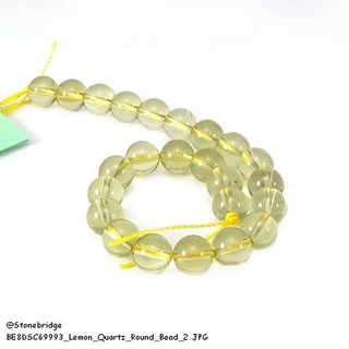 Lemon Quartz - Round Strand 7" - 8mm    from The Rock Space