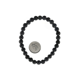 Shungite Bracelet Round - 6mm    from The Rock Space