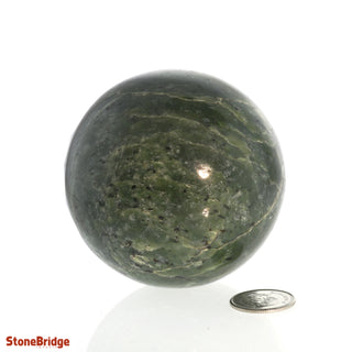 Jade Nephrite Sphere - Small #4 - 2 1/2"    from The Rock Space