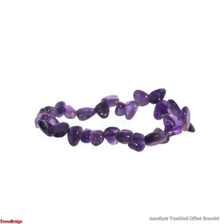 Amethyst Tumbled Offset Bracelet from The Rock Space