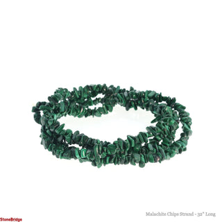 Malachite Chip Strands - 3mm to 10mm    from The Rock Space