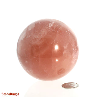 Calcite Rose Sphere - Medium #3 - 2 3/4"    from The Rock Space