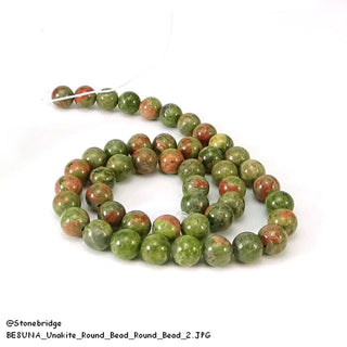 Unakite - Round Strand 15" - 6mm    from The Rock Space