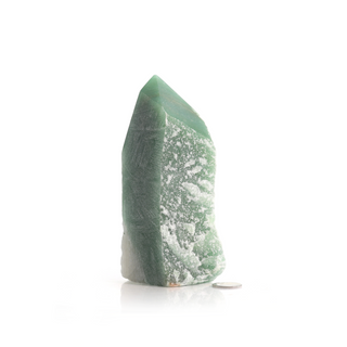 Bi-Green Aventurine Cut Base, Polished Point Tower #5    from The Rock Space