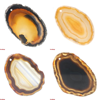 Agate Slices Drilled - 1 1/2" to 2 1/2"    from The Rock Space