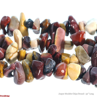 Jasper Mookite Chip Strands - 5mm to 8mm    from Stonebridge Imports