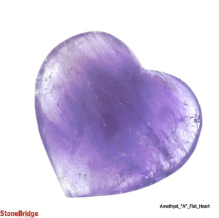 Amethyst A Gemstone Heart - 1 1/2" to 1 3/4"    from The Rock Space