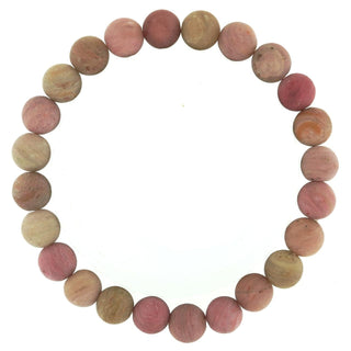 Rhodonite Matte Round Bracelet - 8mm    from The Rock Space