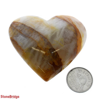 Golden Healer Heart #4 - 1 3/4" to 2 3/4" from The Rock Space