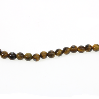 Tiger Eye A - Round Strand 15" - 4mm from Stonebridge Imports