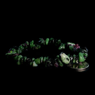 Ruby Zoisite Chip Bracelet    from The Rock Space