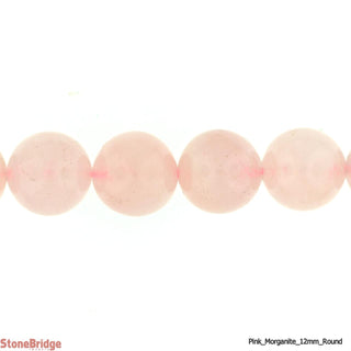 Morganite Pink - Round Strand 7" - 12mm    from The Rock Space