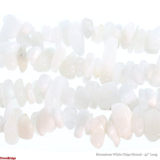 Moonstone White Chip Strands - 5mm to 8mm