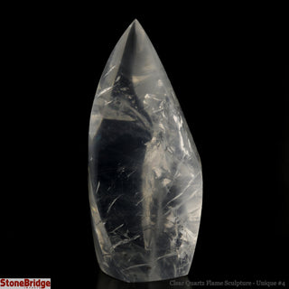 Clear Quartz Flame Sculpture U#4 - 6"    from The Rock Space