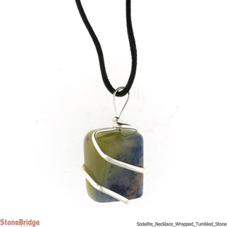 Sodalite Tumbled Wrapped Necklaces    from The Rock Space