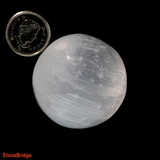 Selenite Sphere - Extra Small #1 - 1 1/2"    from The Rock Space