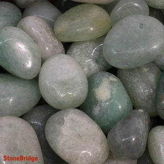 Green Aventurine Tumbled Stones - India    from Stonebridge Imports