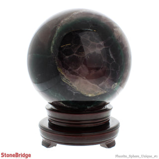 Fluorite Sphere on Spinning Stand U#1 - 6 3/4"    from The Rock Space