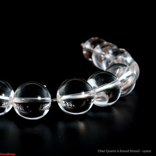 Clear Quartz A Round Strand - 14mm    from The Rock Space