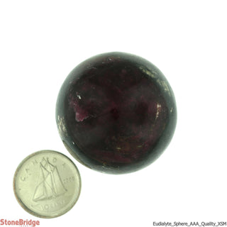 Eudialyte Sphere - Extra Small #1 - 1 1/2"    from The Rock Space