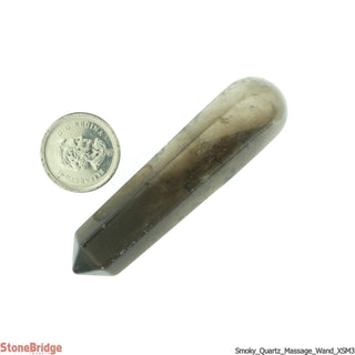 Smoky Quartz A Pointed Massage Wand - Extra Small #2 - 2" to 3"    from Stonebridge Imports