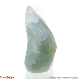 Blue Onyx Flame Sculpture U#1 - 4"    from The Rock Space