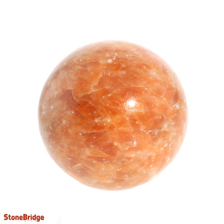 Calcite Orange Sphere - Extra Small #2 - 1 3/4"    from The Rock Space