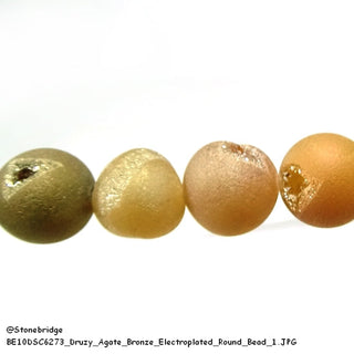 Druzy Agate Bead Bracelet