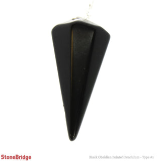 Obsidian Black Pendulum 6 Facets & Ring    from The Rock Space