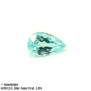 Blue Topaz Pear Cabachon    from Stonebridge Imports