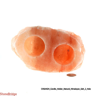 Himalayan Salt Candle Holders - TWO Hole    from The Rock Space