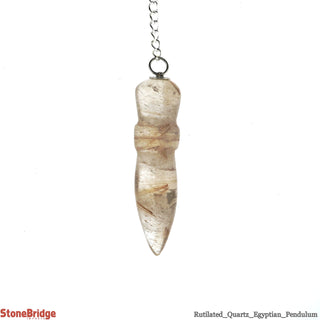 Rutilated Quartz Egyptian Pendulum    from The Rock Space